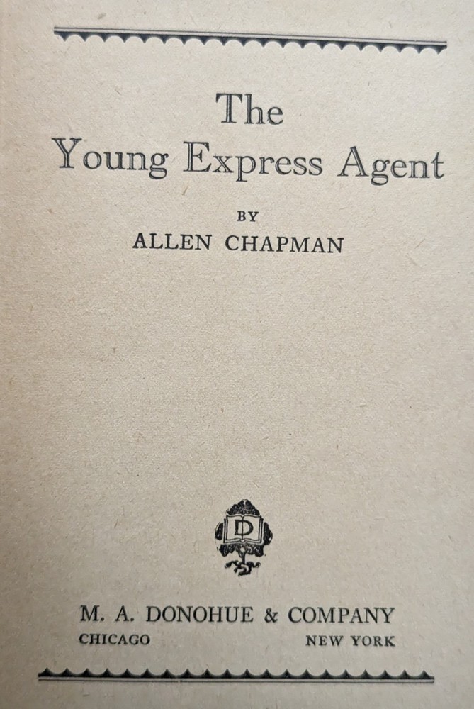 ***VINTAGE THE YOUNG EXPRESS AGENT HC BOOK***