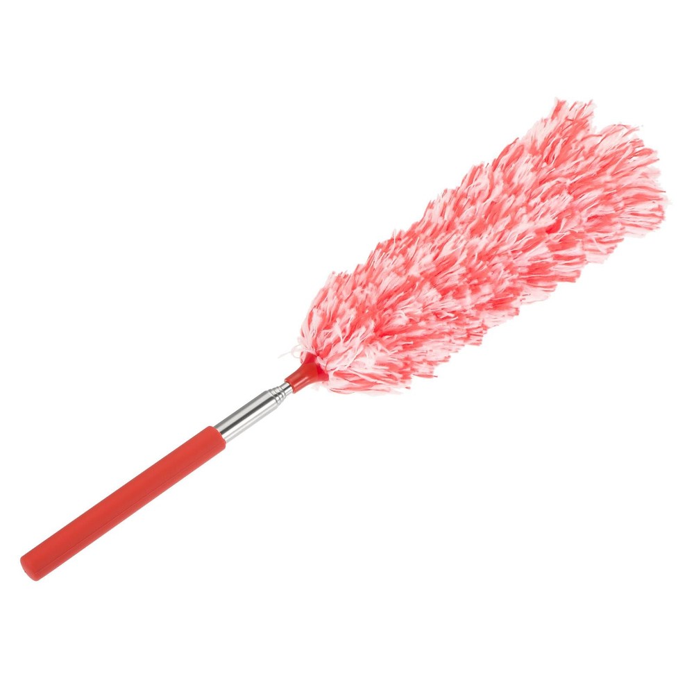 13.8 to 32.7 Inch Microfiber Duster Extendable Dusting Brush Red