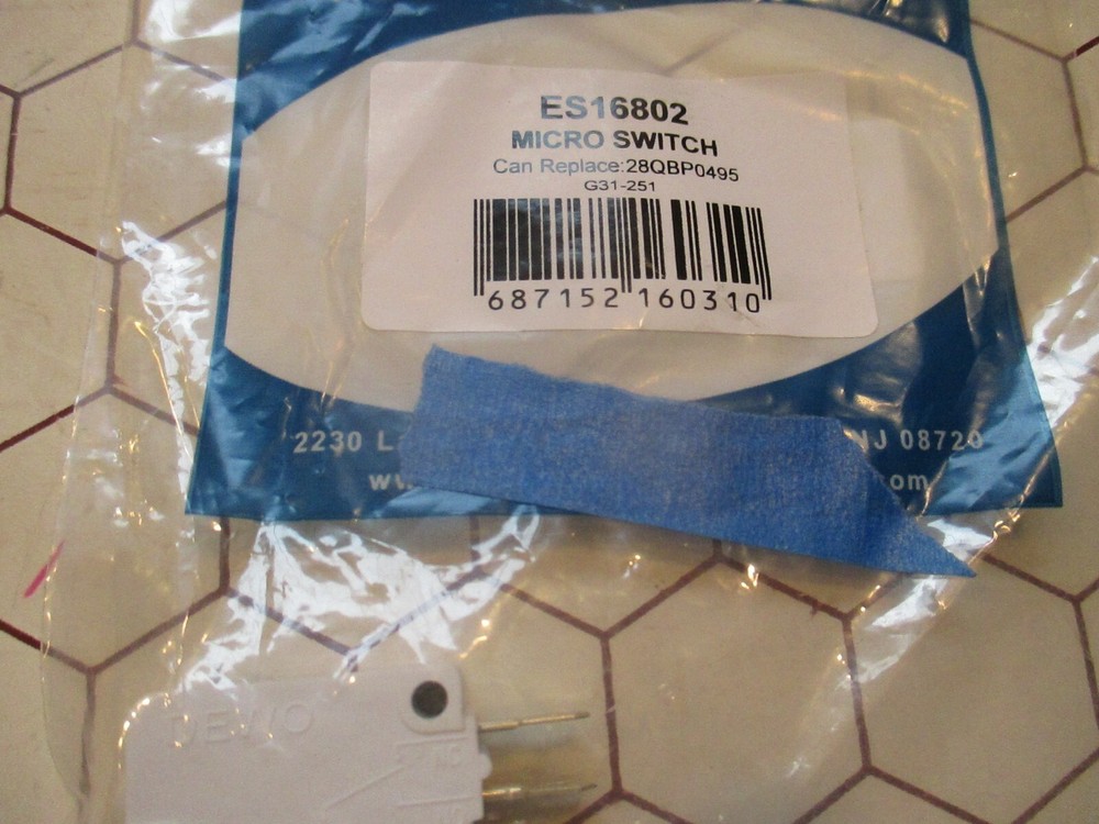 1 SUPCO Microwave Micro Switch ES16802