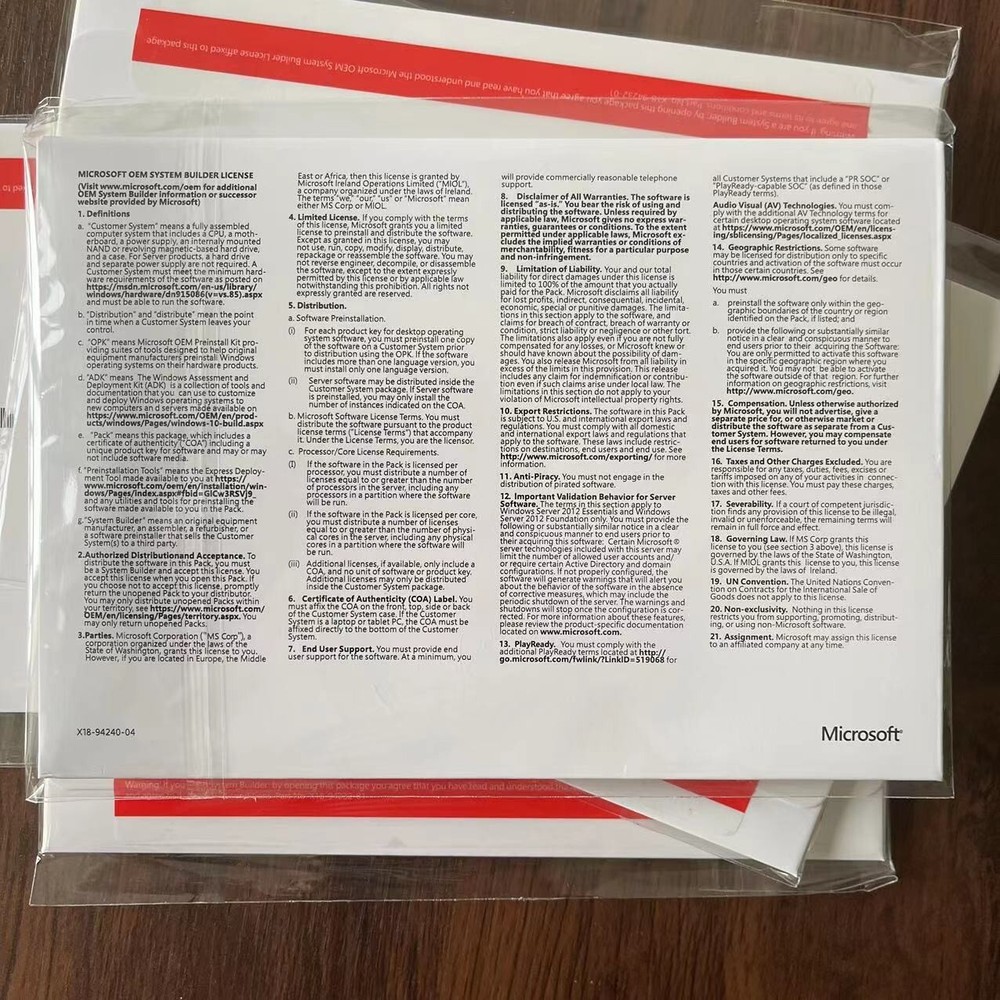 Microsoft Windows server 2022 datacenter 64Bit 16 Core License Key DVD&COA