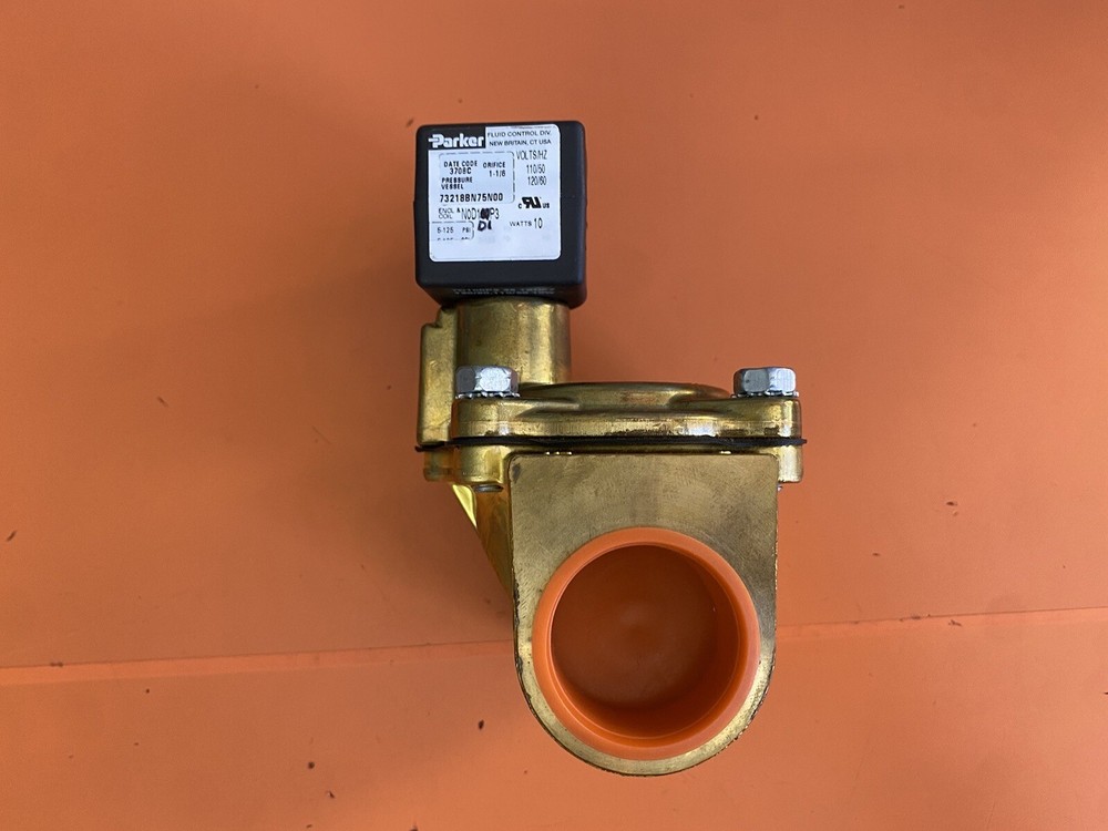 Parker 73218BN75N00 Pressure Vassel Fluid Control Valve 110/120V 50/60Hz