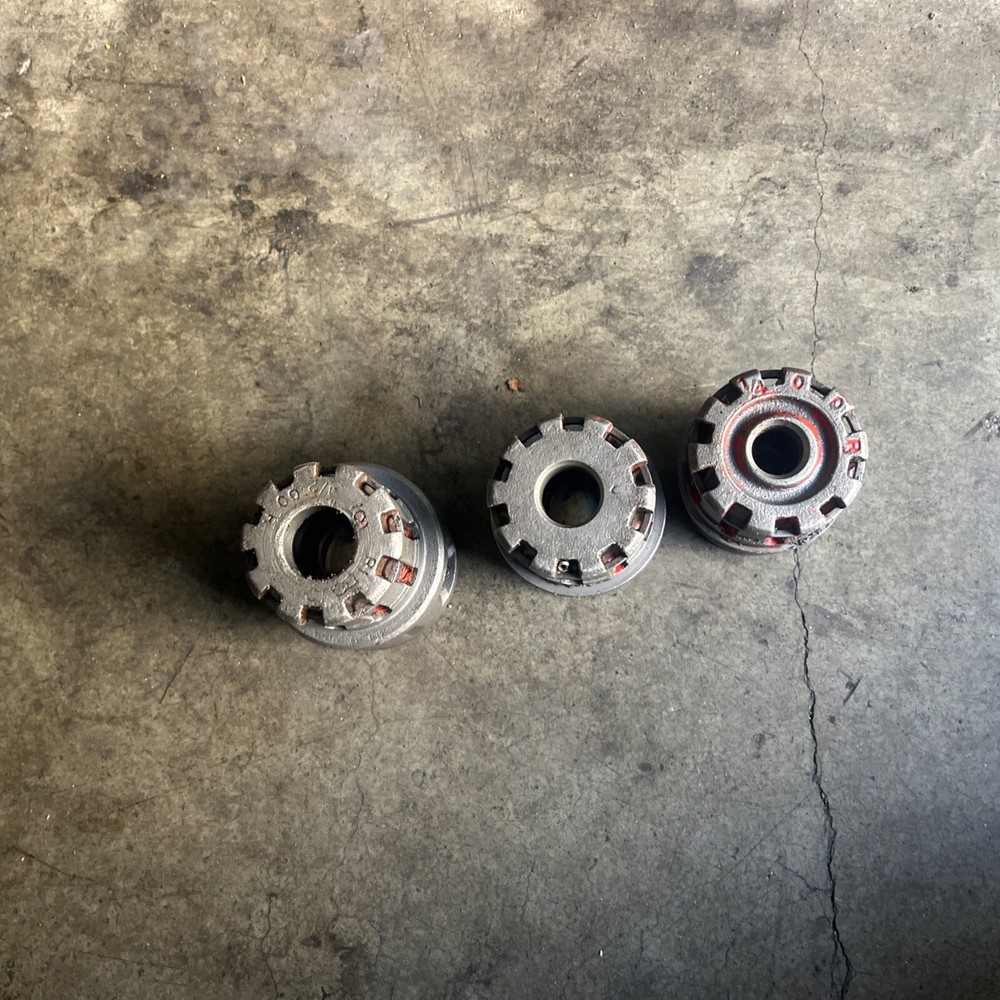 Ridgid 00-R old style pipe threader dies 3 Pc