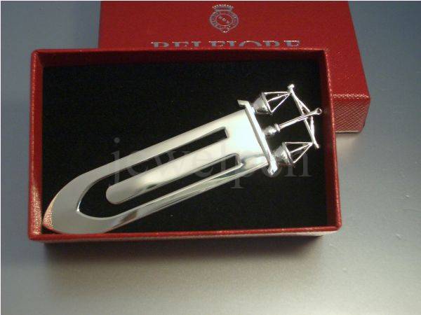 Bookmark Justitia Scale Suum Cuique Solid 925 Sterling Silver (V1)