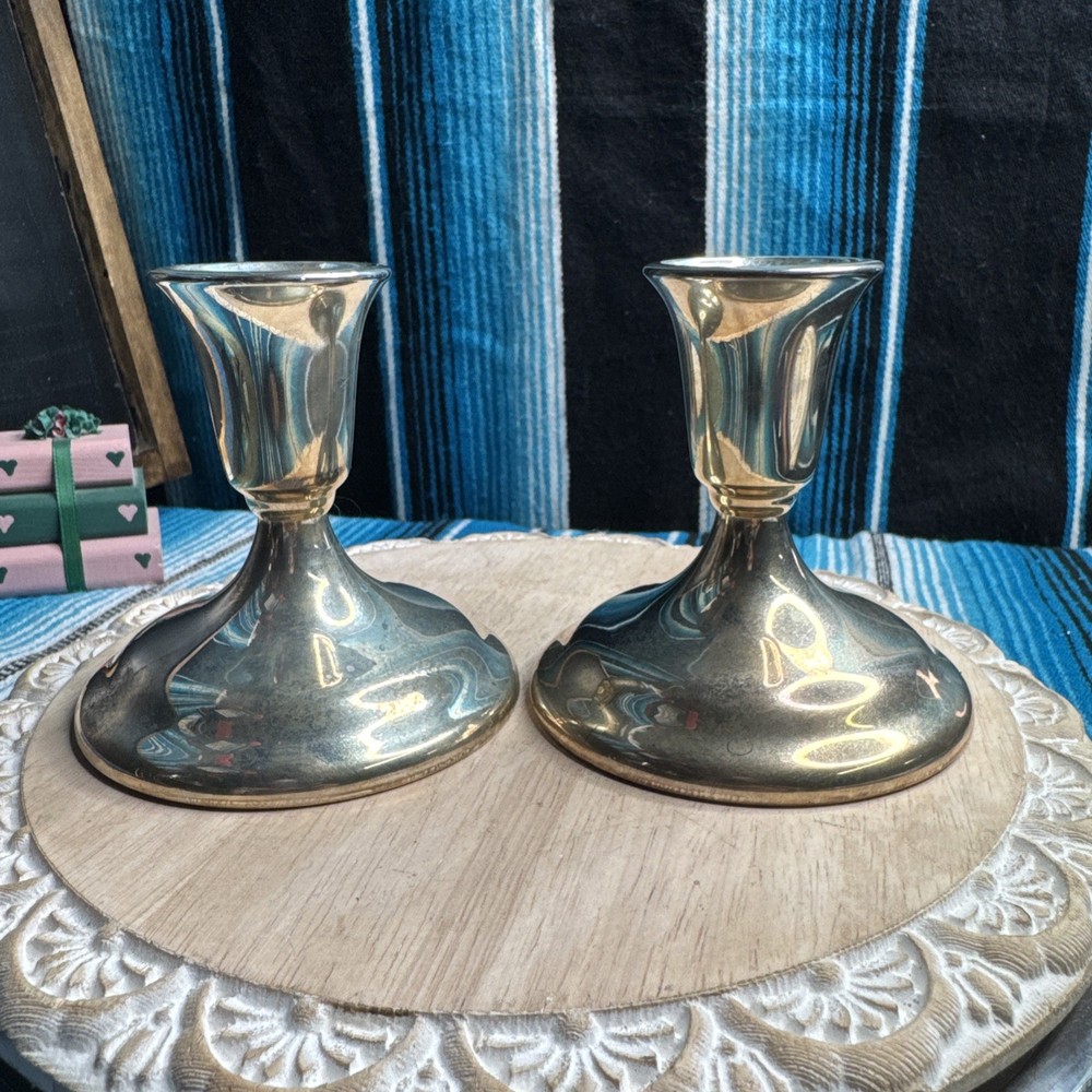 Wm. A. Rogers Silver Plated Candle Stick Holders Set