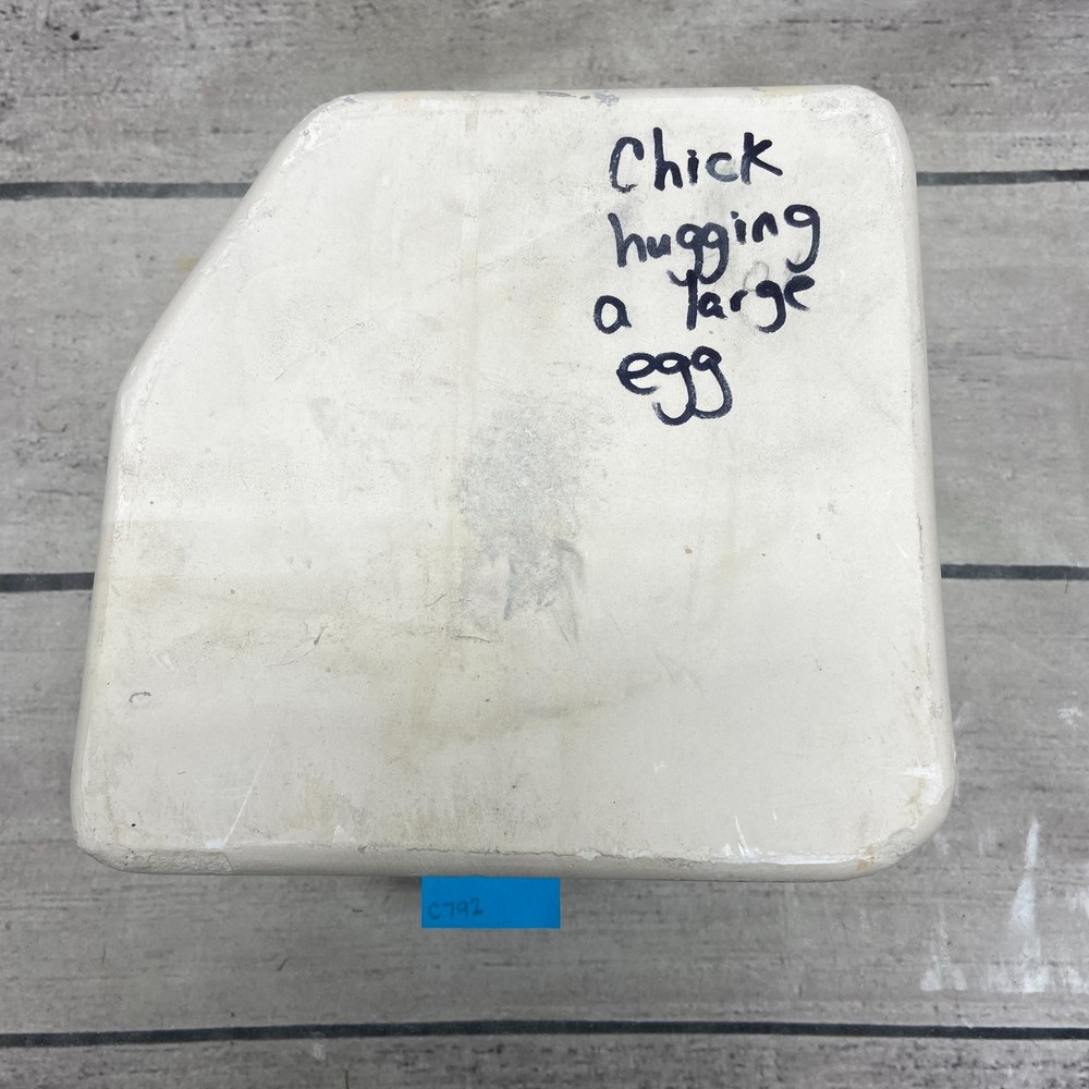 Vintage 1966 Duncan Ceramic Casting Mold Chick Hugging a Large Egg #271
