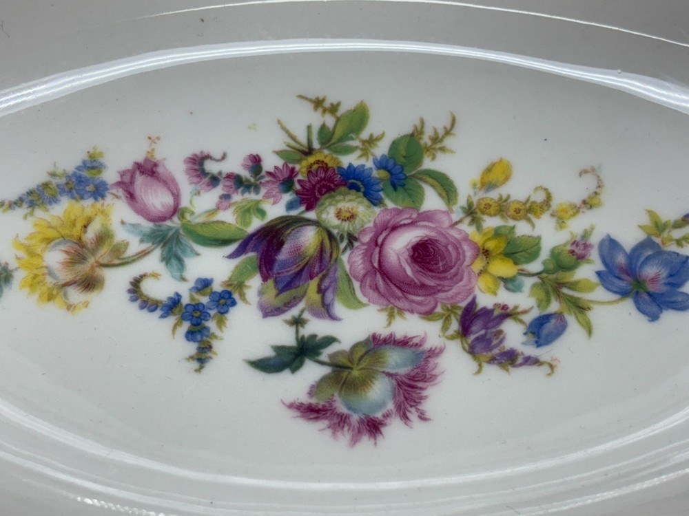 Castleton "CASTLETON MANOR" USA ~ 2 Piece Serving Set: Platter, Oval Bowl