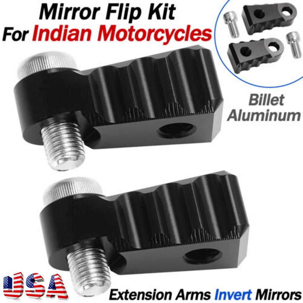 Invert Mirror Flip For Indian Motorcycles Chief Chieftain Challenger Springfield