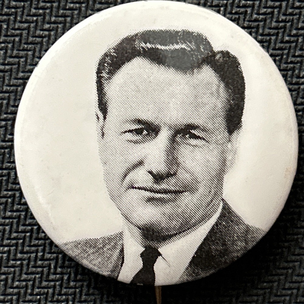 Nelson Rockefeller b/w   1 1/4” pinback button pin