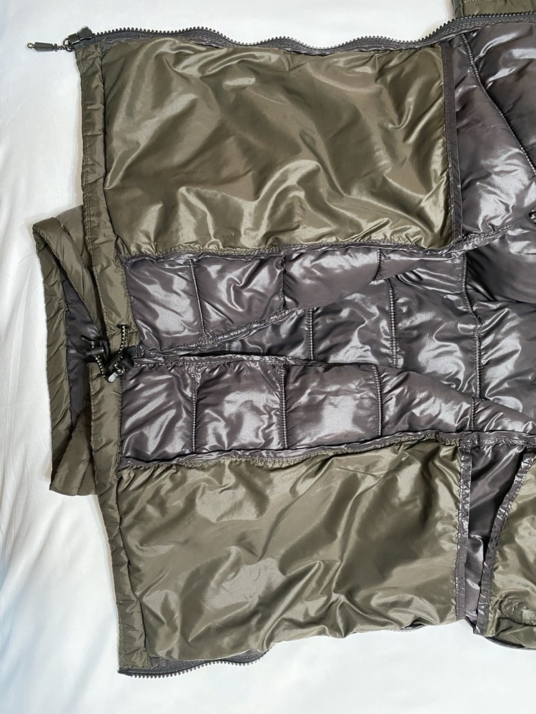 Hawk & Co. Hooded Puffer Lightweight Jacket Green Medium