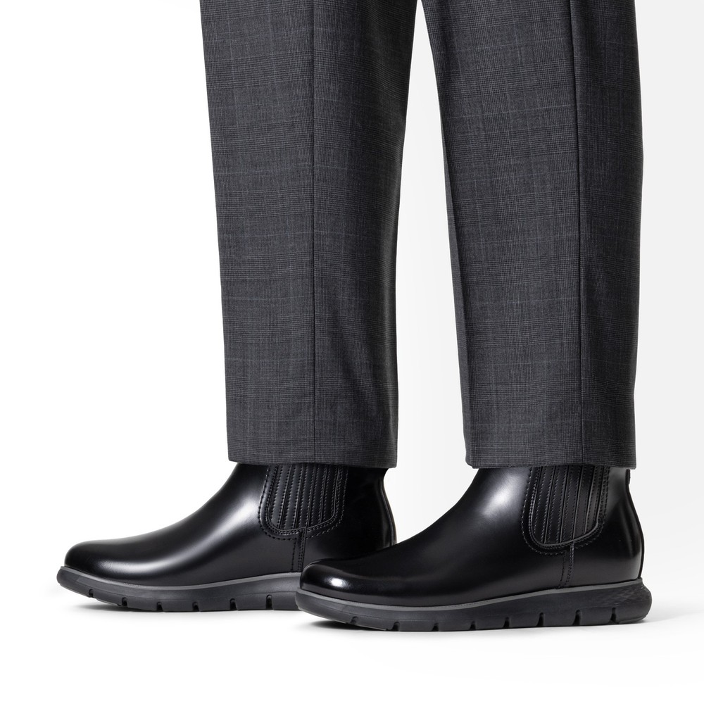 Men's Chelsea Boots Pull-On Non-Slip Durable Breathable Ankle Boots Work Boots