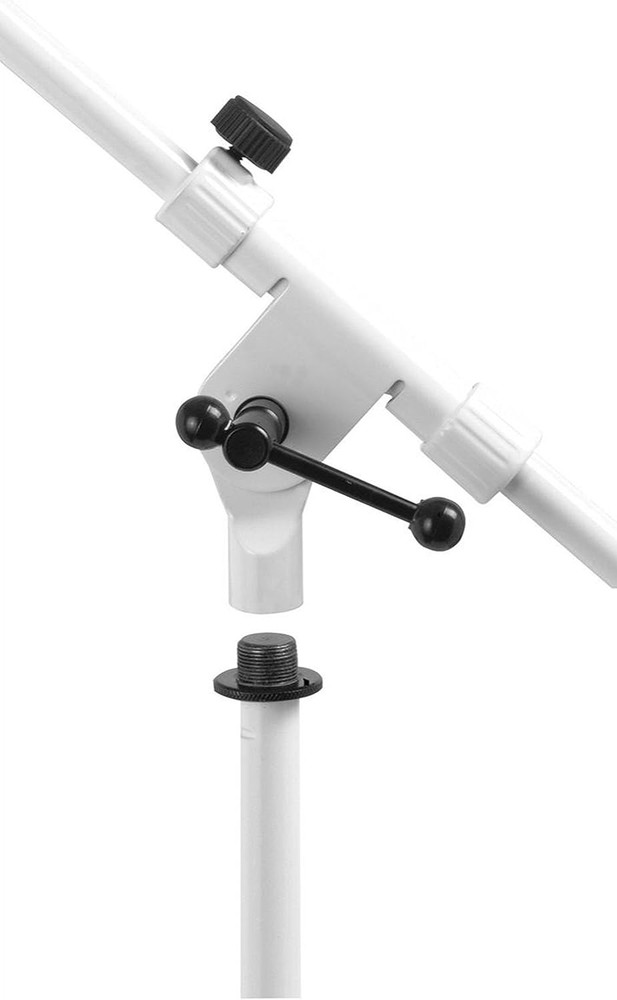 MS7801W Telescoping Microphone Boom Stand, White