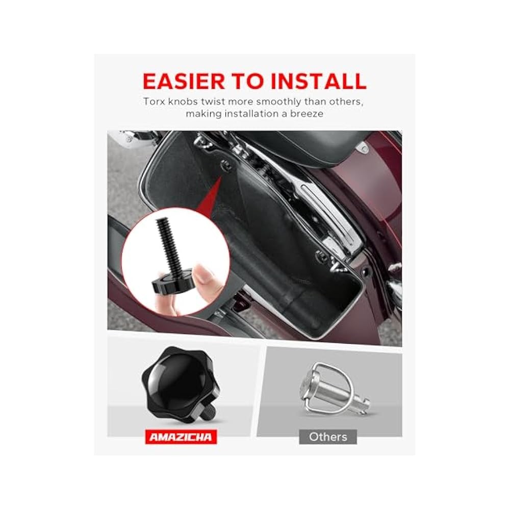 For Concealed Knob Saddlebag Security, Theft Deterrent Locks with
