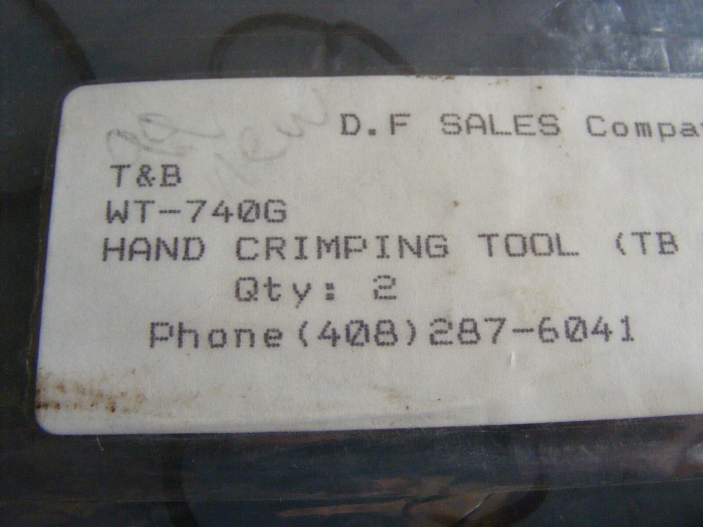 T & B Hand Crimp Tool WT-740G