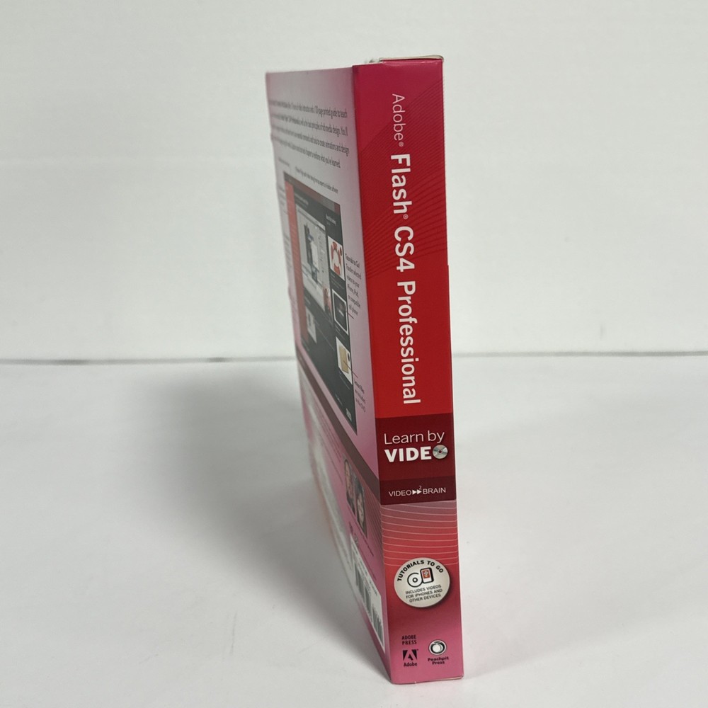 Adobe Flash CS4 Professional Learn by Video Training DVD-Rom Mac Windows Linux