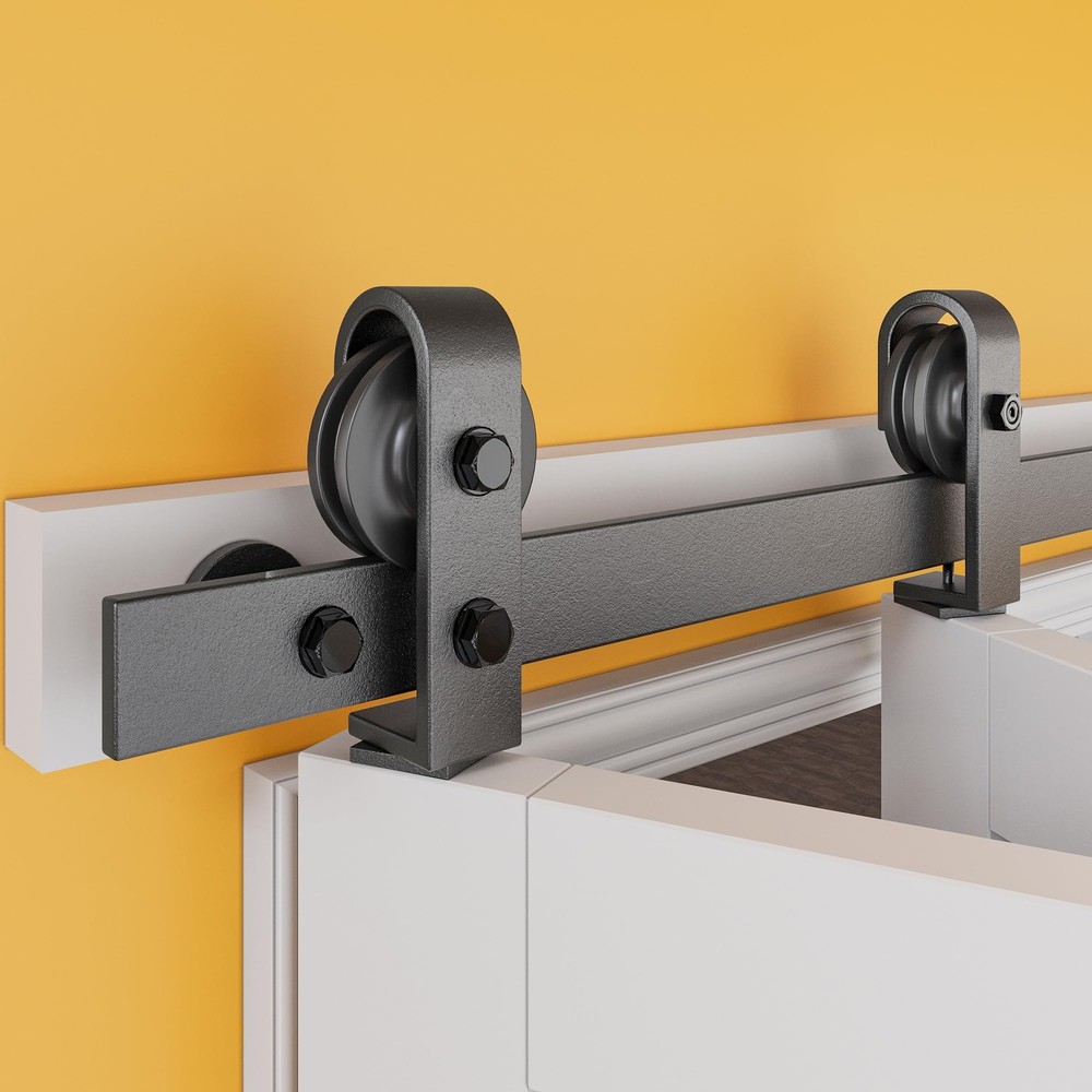 40" Bifold Barn Door Hardware Kit for Double 18" Doors, 3.3FT Bi Folding Barn...