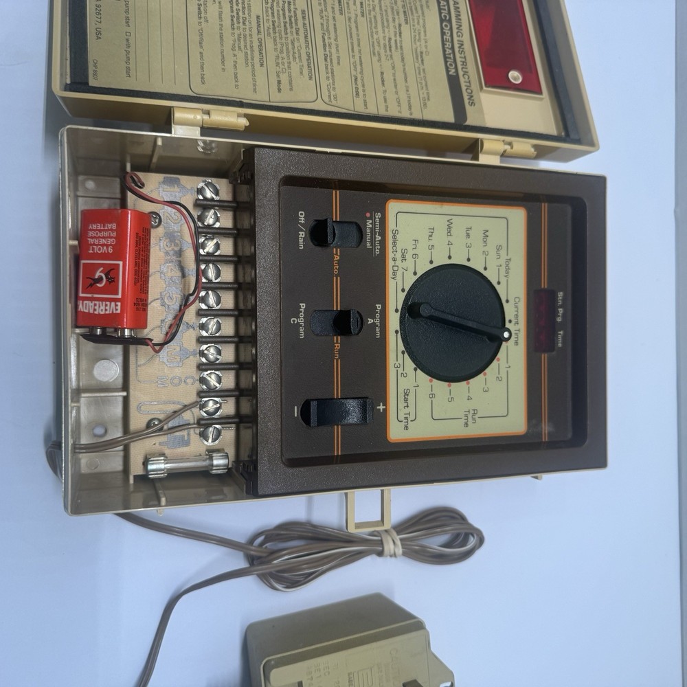 Hardie Irrigation CHP-8607 6-Station Automatic Sprinkler Timer Controller TESTED