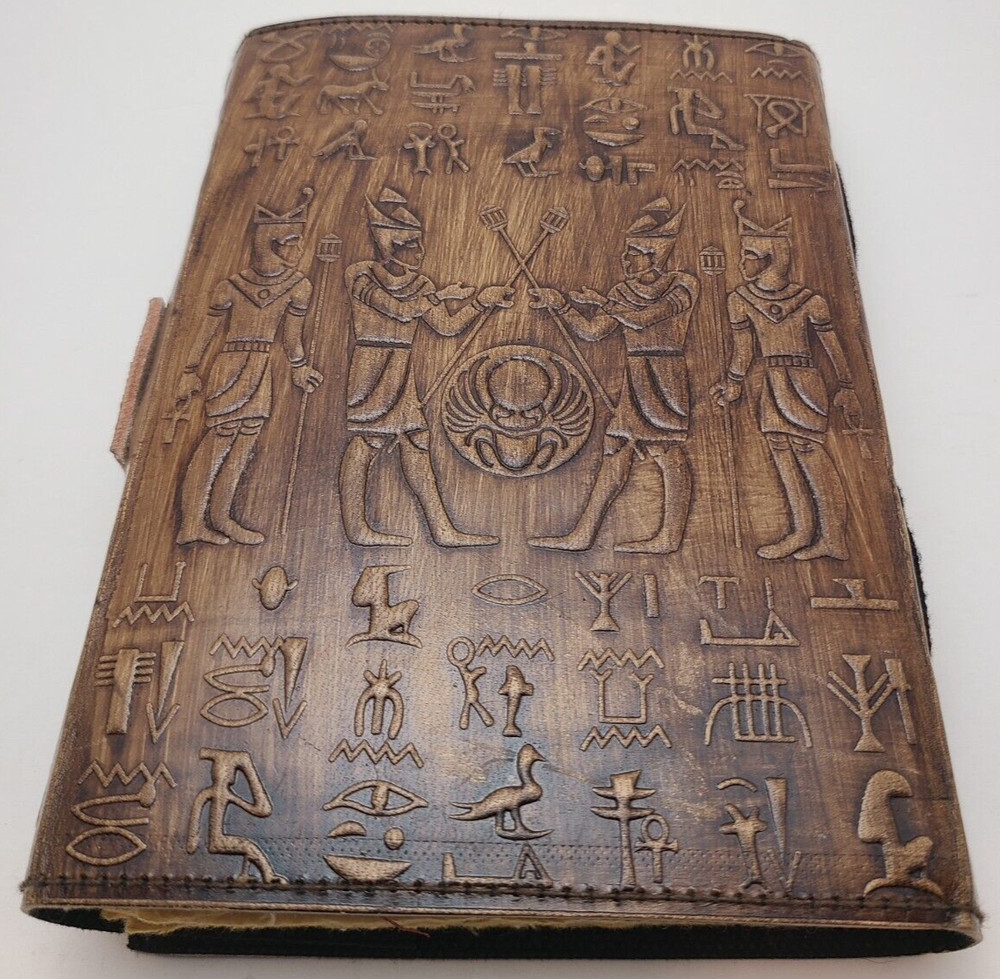 Egypt Themed Leather Journal Handmade Notebook or Diary