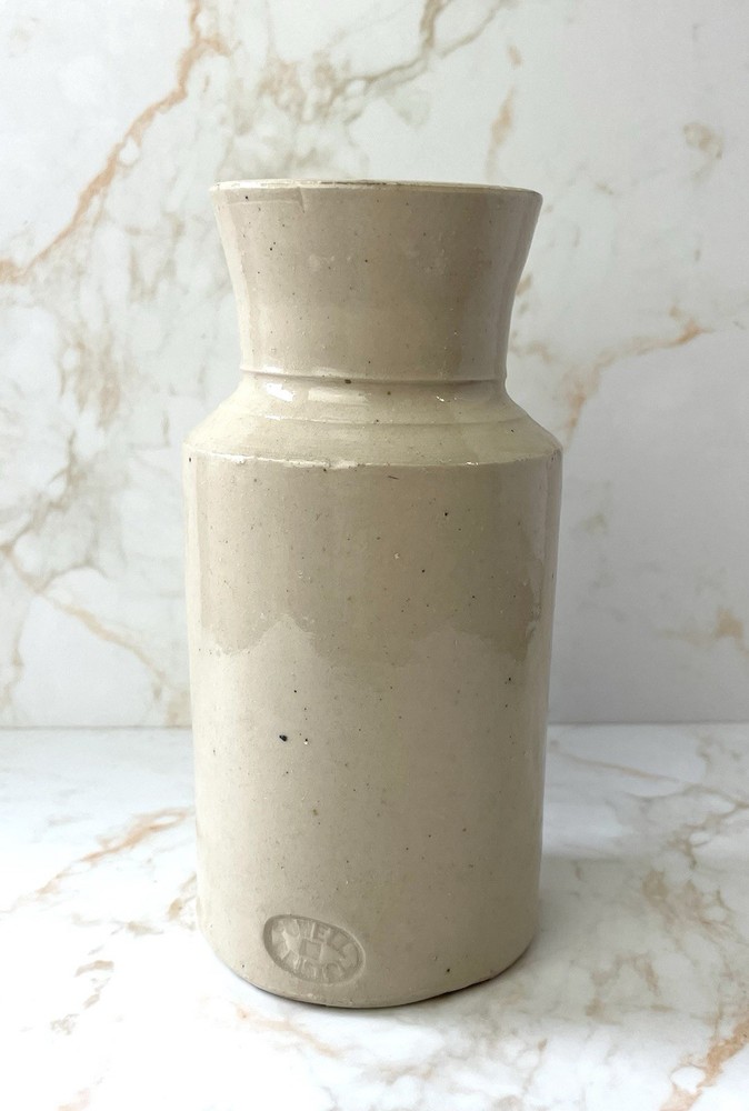 Victorian Stoneware Bottle Powell Bristol Small Storage Jar