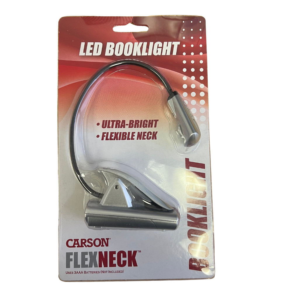 Carson FL-66 Flex Neck Plus Ultra Bright Fully Adjustable 6 LED Book Light, Gray