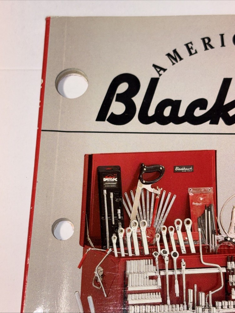 Blackhawk Hand Tools Catalog 1988 Master Sets, Tool Boxes, Sockets, Wrenches