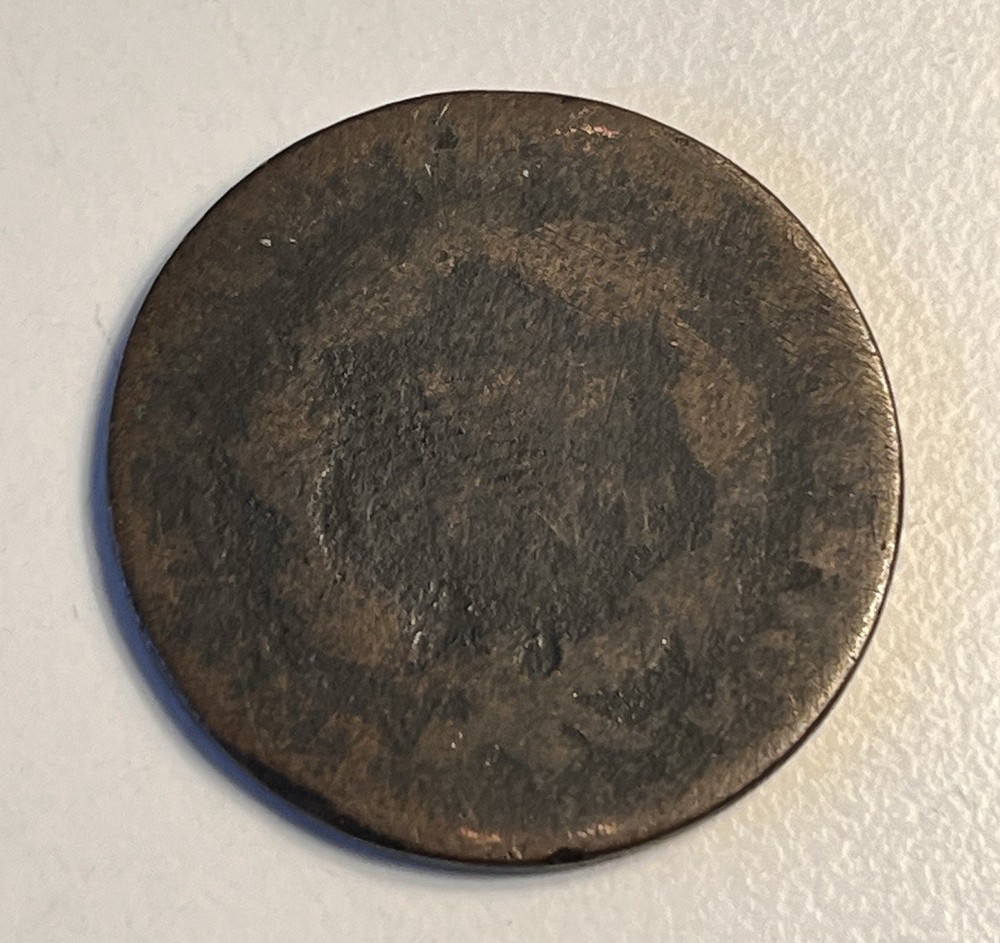Coronet Head Large Cent - Date Worn Off