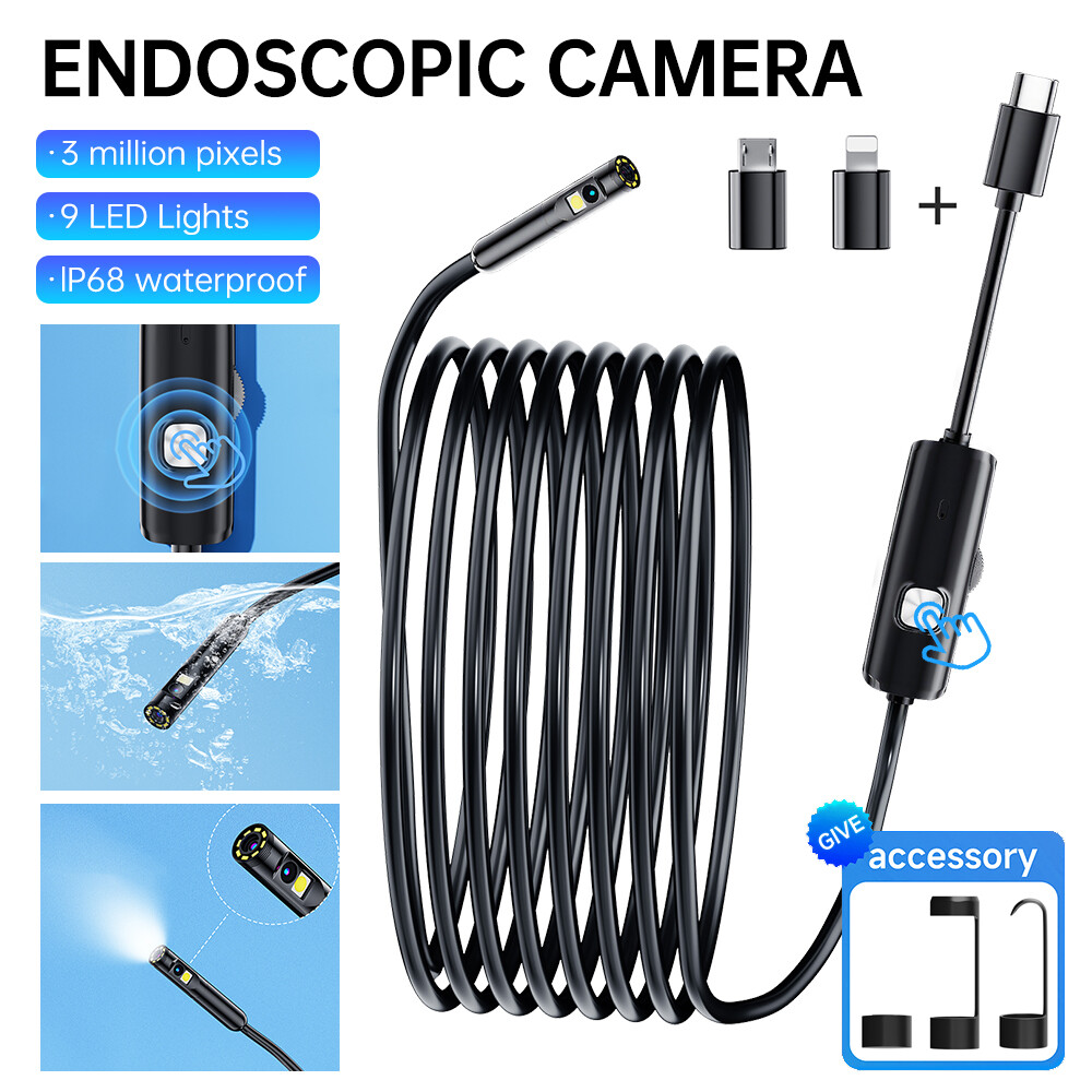 Waterproof USB Endoscope Borescope Snake Inspection Phone Camera Samsung Android