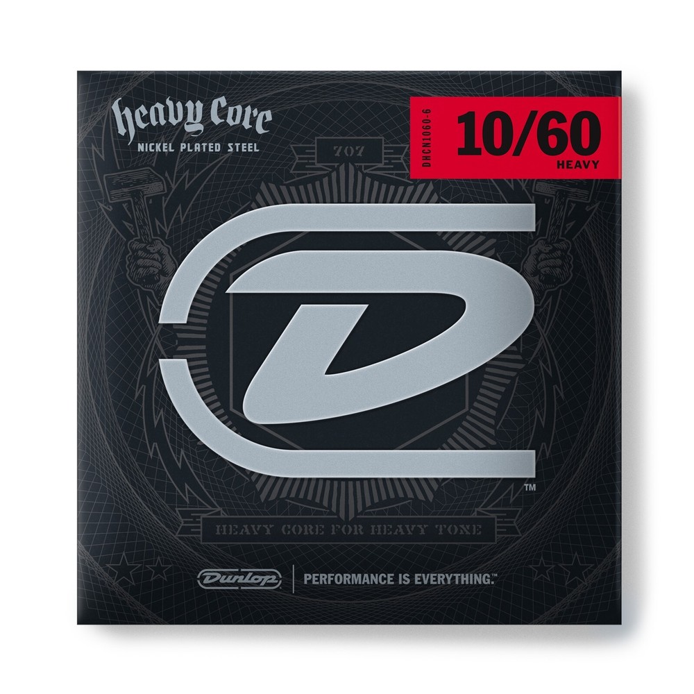 Dunlop Guitar Strings 2 Sets Electric Heavy Core 10-60