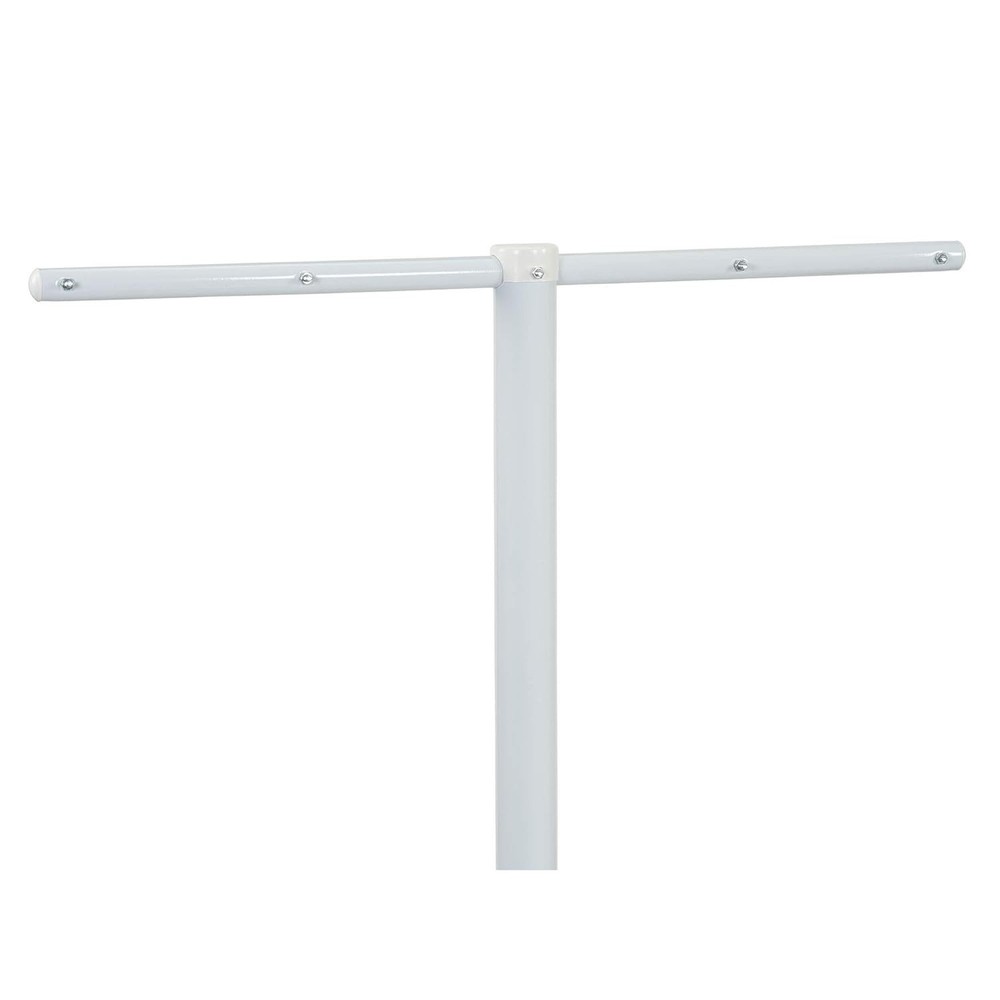 Mega Outdoor Clothesline Single T-Post White