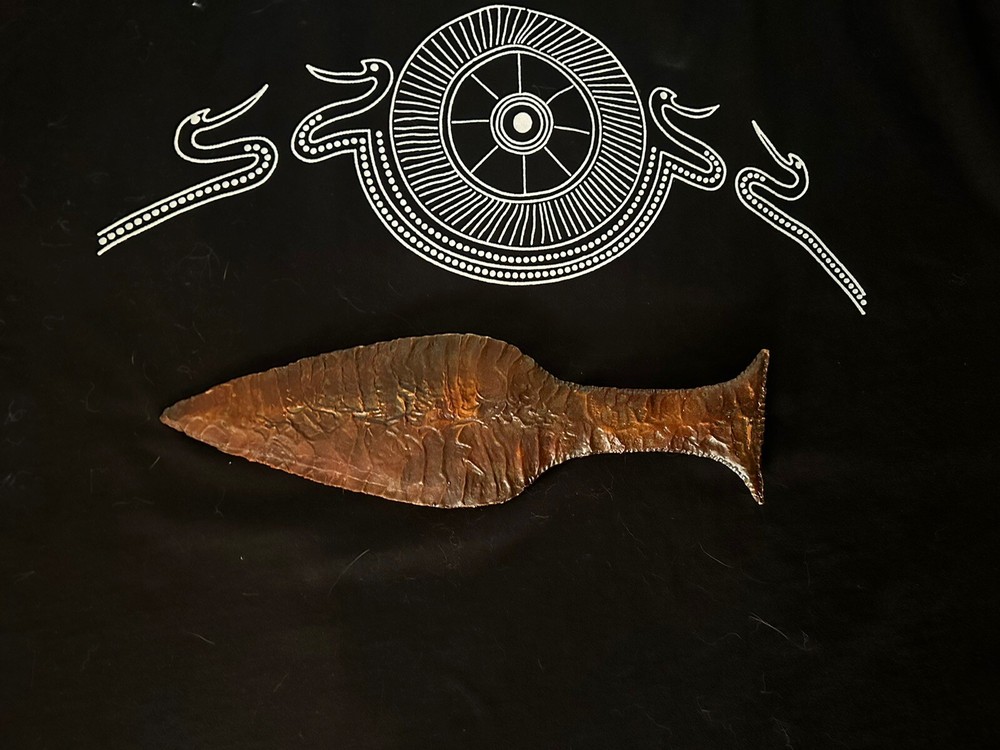 Solid Bronze Danish Fishtail Dagger.