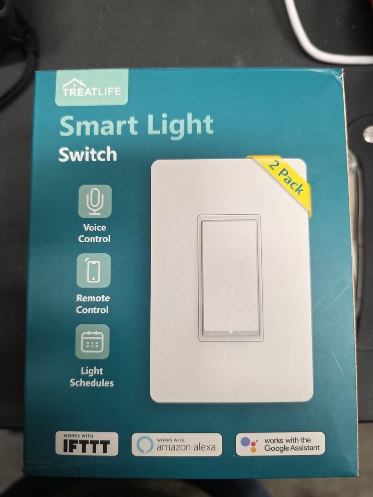 Smart Wi-Fi Light Switch, Compatible with Alexa, Google Assistant
