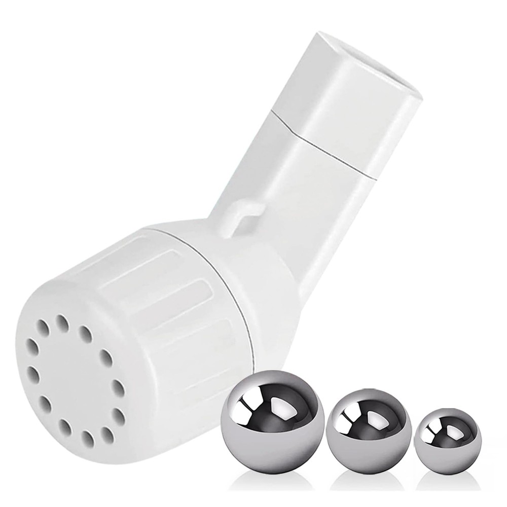 Flutter Valve, Breathing Exercise Device for Lungs, Adjustable White