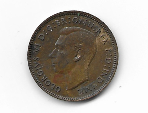 British 1940 Farthing in good Condition