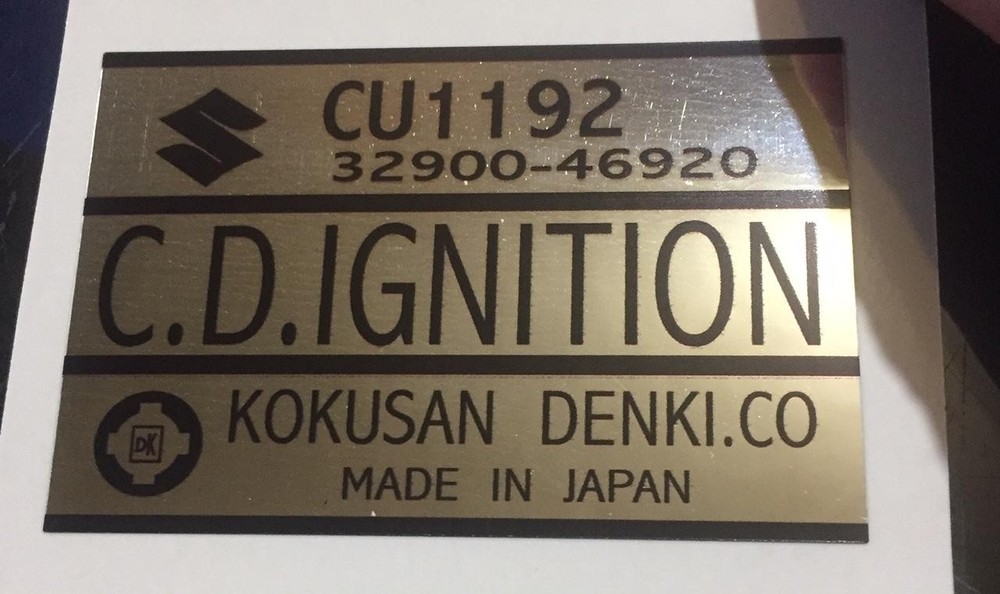 Suzuki RM, CDI Box Decal     Decals,Graphic