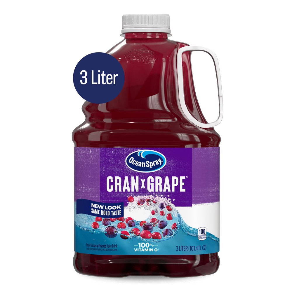 Ocean Spray Cran-Grape Juice Drink 101.4oz 3 Pack