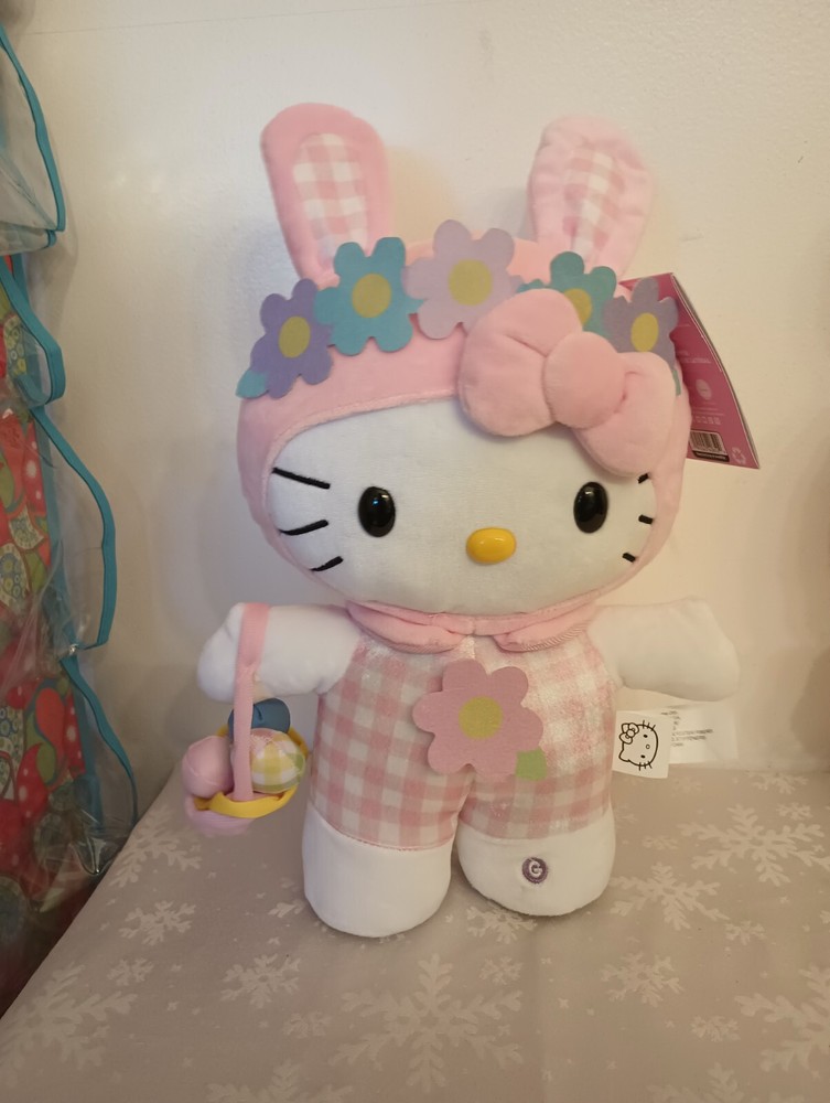 Hello Kitty Easter Animated Musical Side Stepper Greeter Set Of 2