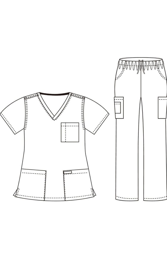 Dagacci Unisex Set, Medical Set, Scrub