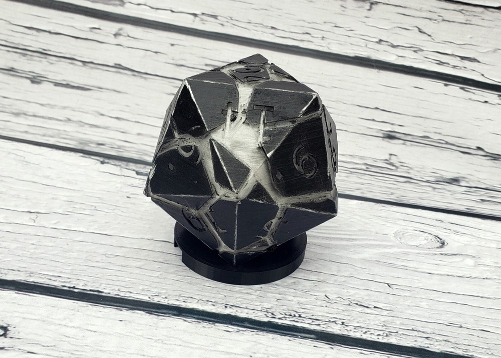d20 tea light lamp Dungeons and Dragons dice light color changing dnd