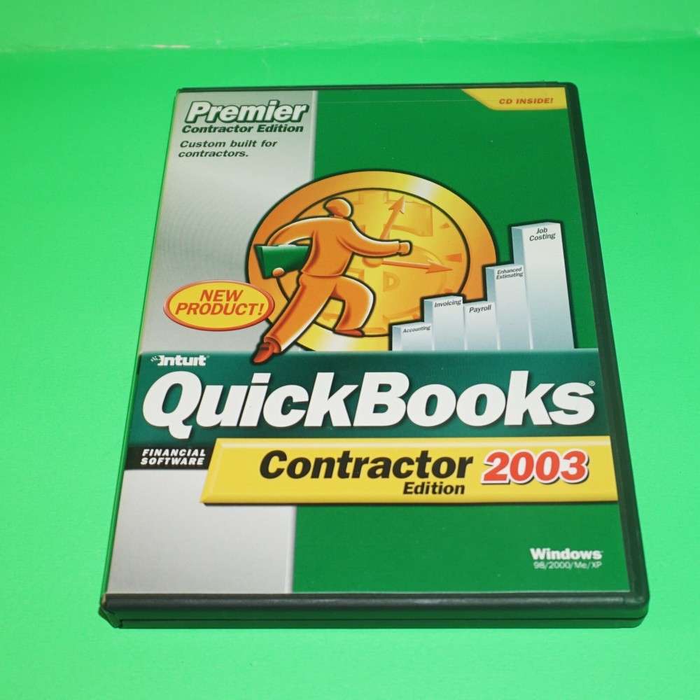 QuickBooks Premier 2003 Contractor Edition - NIB/EUC Legacy Software w/ Key Code