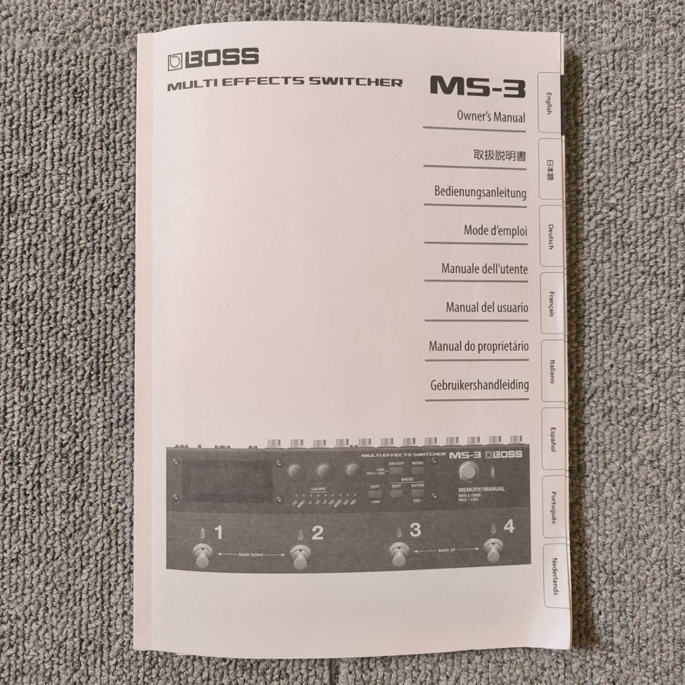 Boss MS-3 Multi Effects Switching Pedal Loop Switcher From Japan