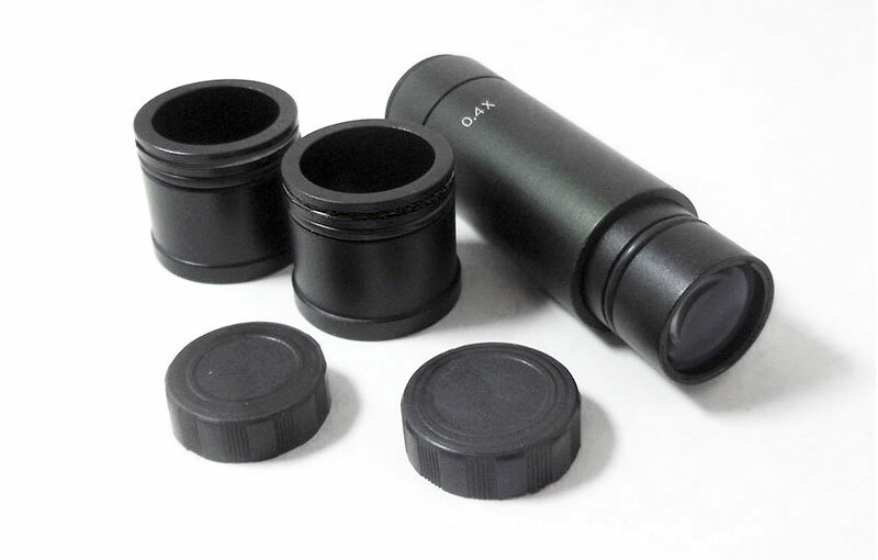Microscope CCD Camera Reducing Lens 0.4X 0.5X 1X C-Mount Lens with Adapter Ring