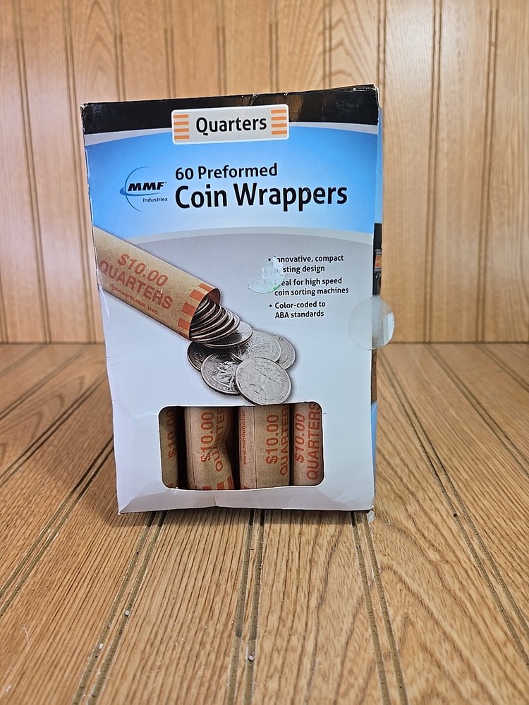 60 MMF Coin Wrappers Quarter Sized