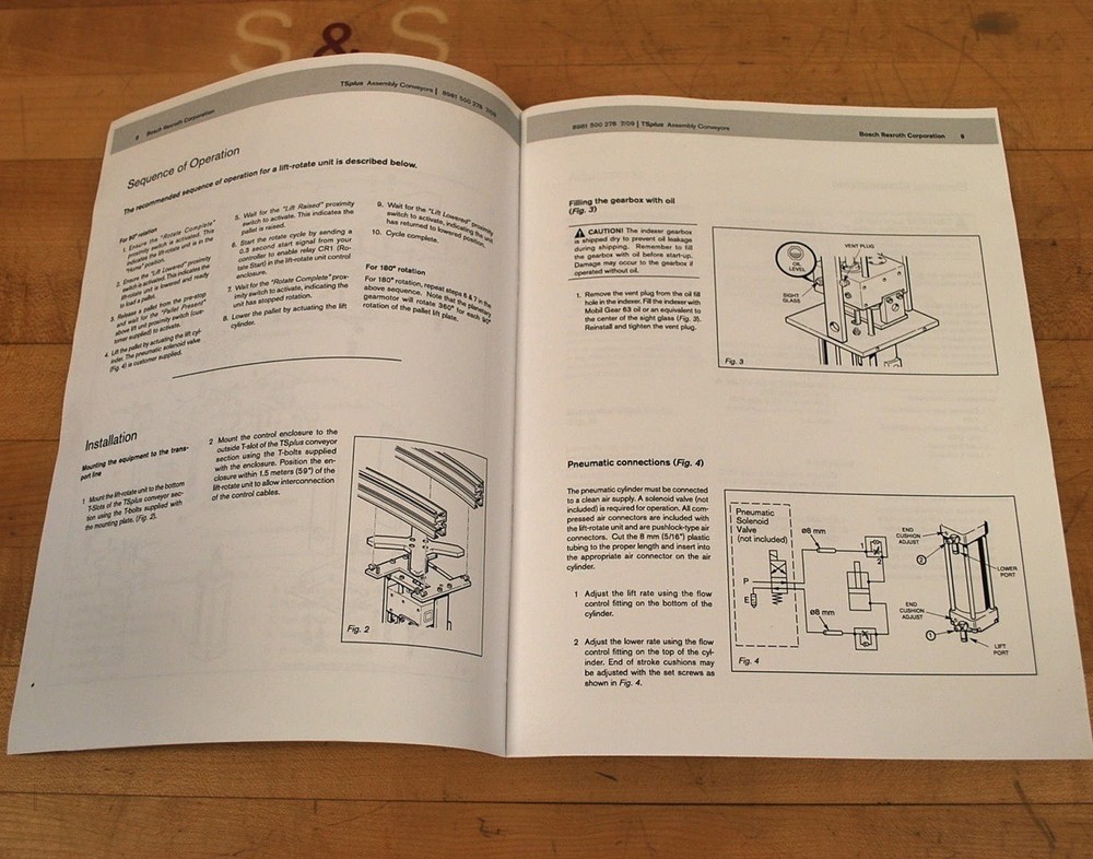 Rexroth HD2/E Tsplus Lift-Rotate Unit Manual - USED