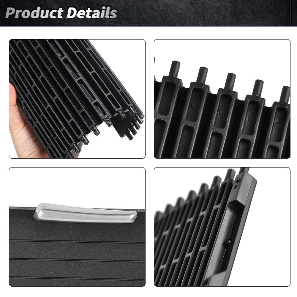 2PCS Front Console Cup Holder Roller Blind Cover Kit For BMW X5 X6 E70 E71 07-14
