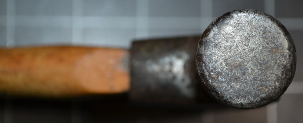 DOUBLE CLAW HAMMER - ALL ORIGINAL - PARTIAL LABEL ON HANDLE