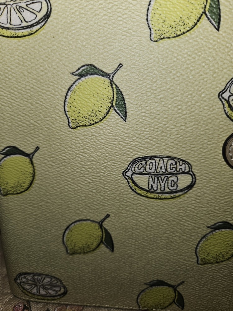 COACH Notebook Lemon Print Garden Glade/Multi NWT 🍋🍋🍋🍋🍋