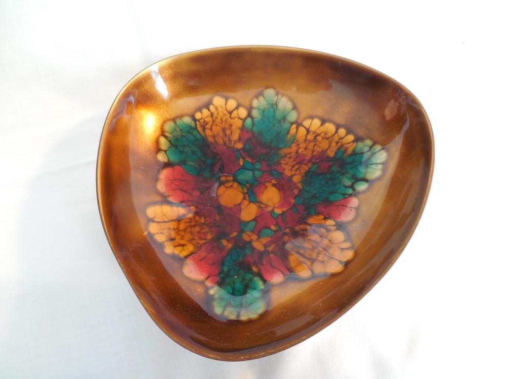 MCM Enamel on copper bowl Nice!