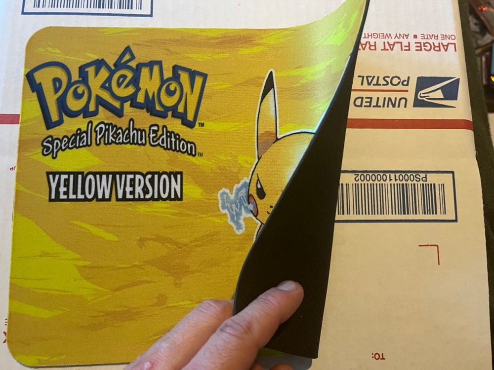 Pokémon yellow version mouse pad