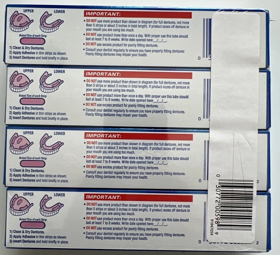 Fixodent Advanced Max Hold Denture Adhesive (2.2 oz., 4 pk.)