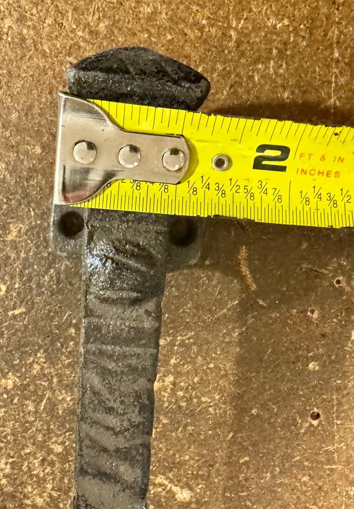 TWO 9.3" Cast Iron Foundry Style RUSTIC Barn Handle Gate Pull Shed Door Handles