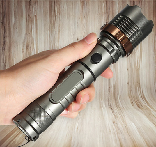 2PCS LED Flashlight Alumiun alloy Work Light Handheld Torch Waterproof Lamp